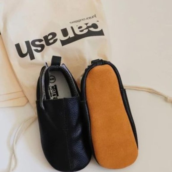 CANASH & CO.: BLACK BABY/TODDLER GENUINE LEATHER SHOES - Picture 7 of 7